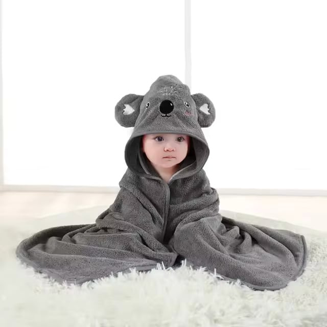 Toalla de baño koala suave y absorbente bebé